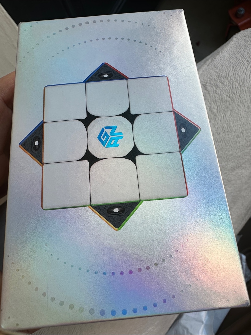 GAN Cube Holographic Box with Logo
